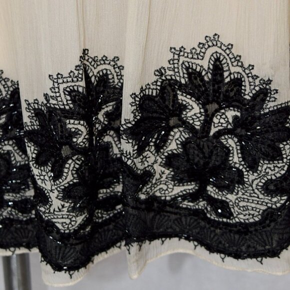 MONSOON cream and black sequence dress * - Picture 4 of 7